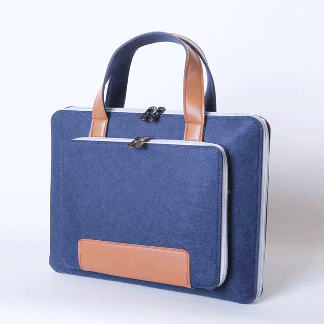 Fashion Felt Laptop Bag Multicolor Handheld Main Image