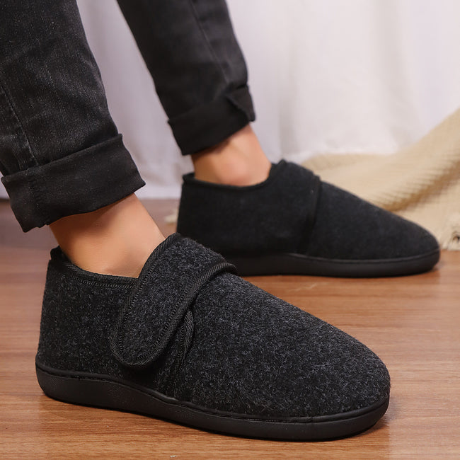 New Cotton Slippers Bag Heel Men's Winter Home Indoor Platform Warm Hover Image