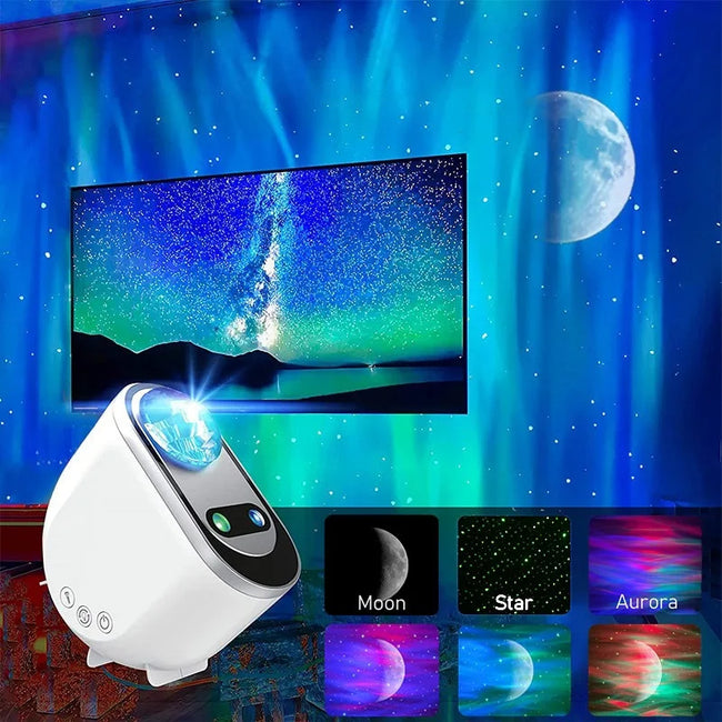 Aurora Borealis Starlight Projectors LED Galaxy Star Atmosphere Galaxy Night Light Home Bedroom Sky Moon Lamp Room Decor Gift Hover Image