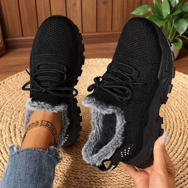Increased Shallow Mouth Lace-up Lightweight Sneakers Main Image