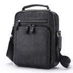 Genuine Leather Shoulder Messenger Bag Vintage Crazy Horse