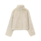 Artificial Fur Effect Short Coat Jacket