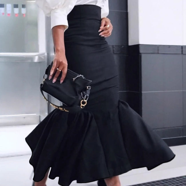 Sheath Long Fishtail Elegant Skirt Hover Image