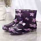 Four Seasons Fashion Rain Boots Women's Short Low-top Adult Waterproof Non-slip Water