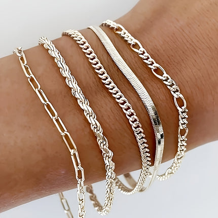 925 Sterling Silver 5 Piece Set Jewelry Gift For Women