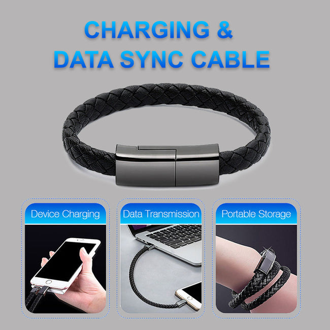 New Bracelet Charger USB Charging Cable Data Charging Cord For IPhone14 13 Max USB C Cable For Phone Micro Cable Hover Image