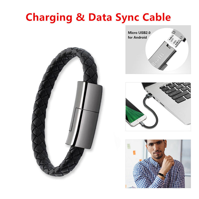 New Bracelet Charger USB Charging Cable Data Charging Cord For IPhone14 13 Max USB C Cable For Phone Micro Cable Main Image
