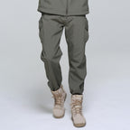Outdoor Men's Fleece Soft Shell Pants Breathable And Windproof Wear-resistant