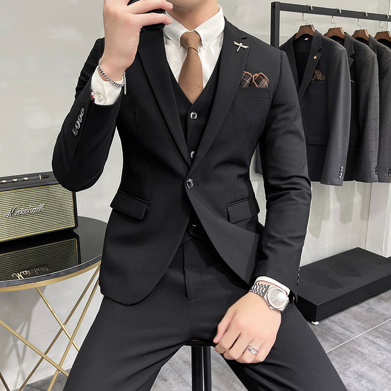 Wedding Dress Suit 3-piece Business Men's Suit