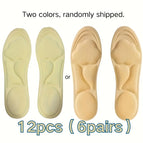 Beige / 12Pcs (6pairs) 35-36