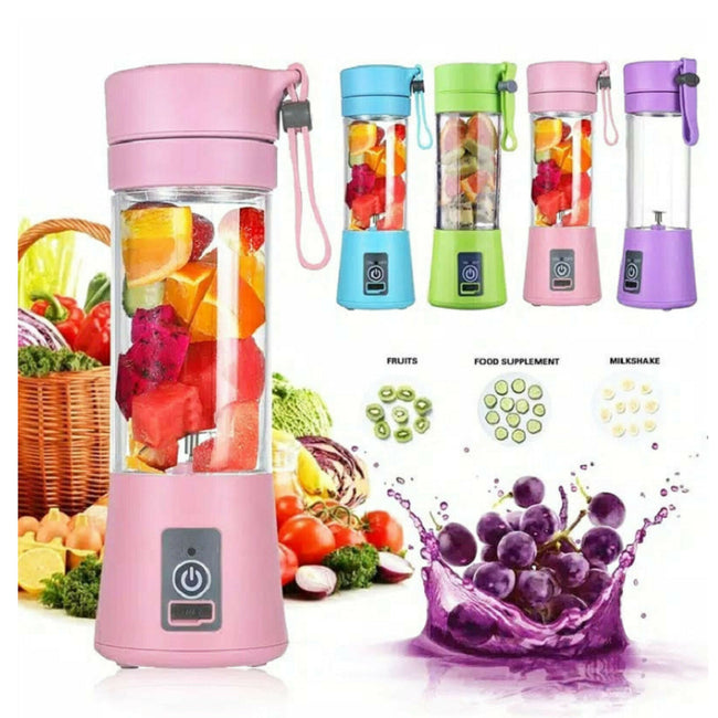 Portable Blender With USB Rechargeable Mini Kitchen Fruit Juice Mixer Home Simple Portable Electric Mini Juicer Hover Image