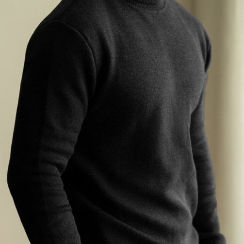 Men's Long-sleeved Sweater For Warmth Bottoming Shirt Hover Image