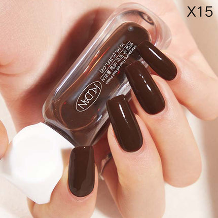 6Pc 10ml Quick Dry Water Based Autumn Winter Nail Polish Set