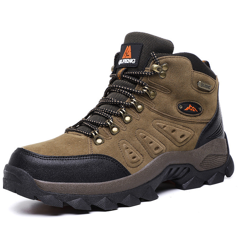 Outdoor High-top Hiking Shoes Waterproof Hiking