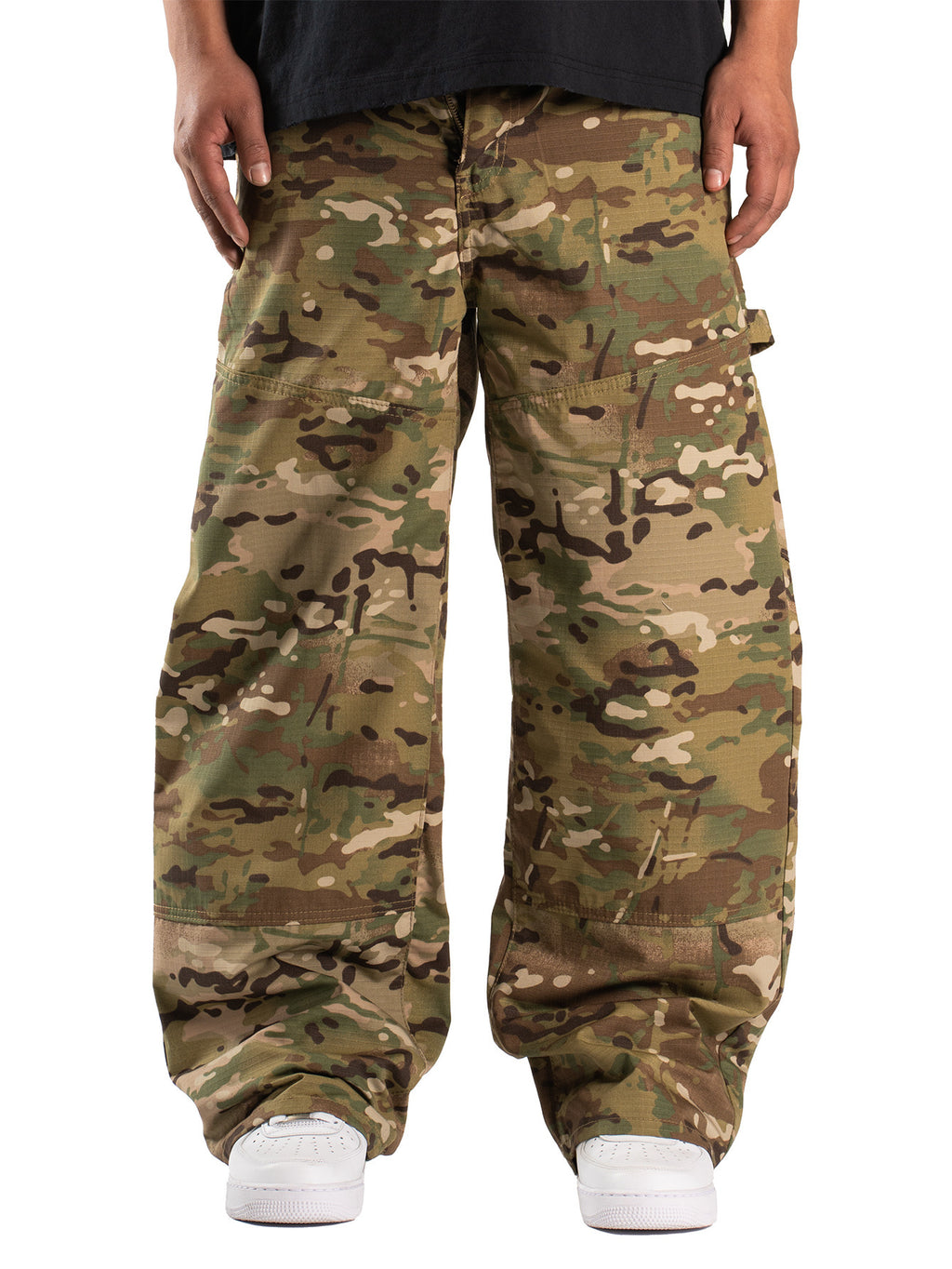 New Men's Loose Camouflage Workwear Jeans