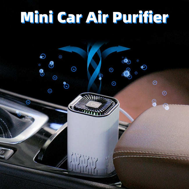Car Air Purifier Portable Negative Ion Generator Remove Formaldehyde Dust Smoke Air Freshen Washer For Home Car Hover Image