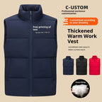 Soft Shell Waterproof Down Cotton Vest Work Clothes