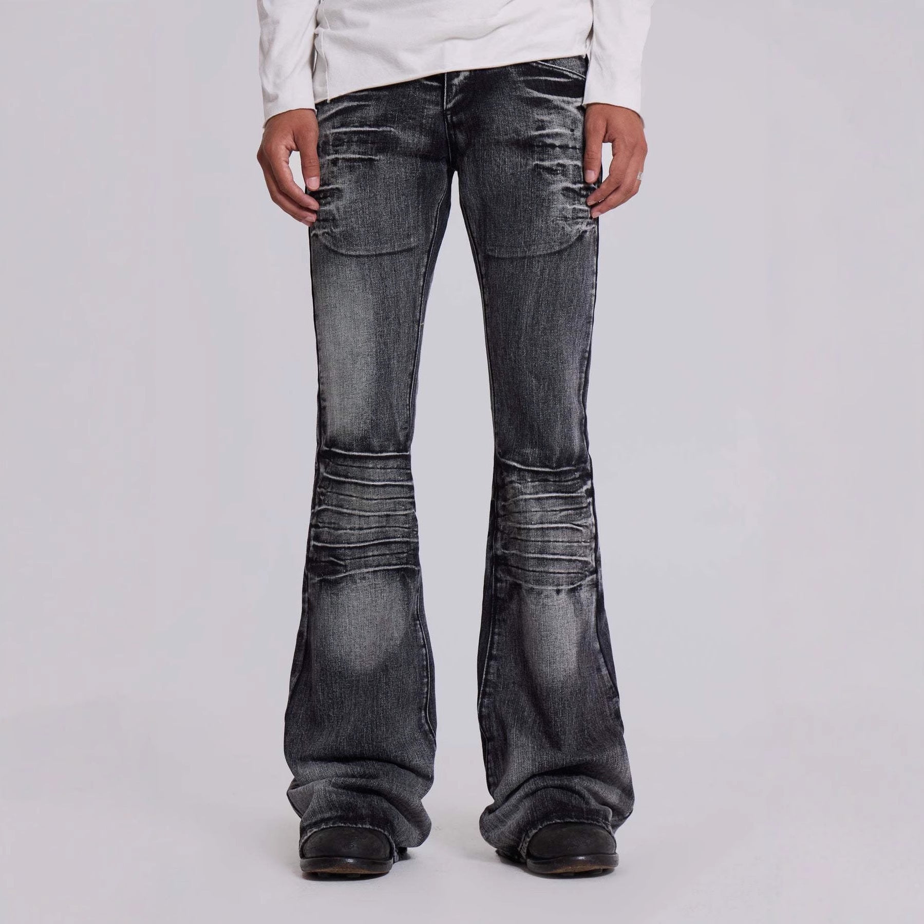 New Slightly Flared Vintage Jeans For Men