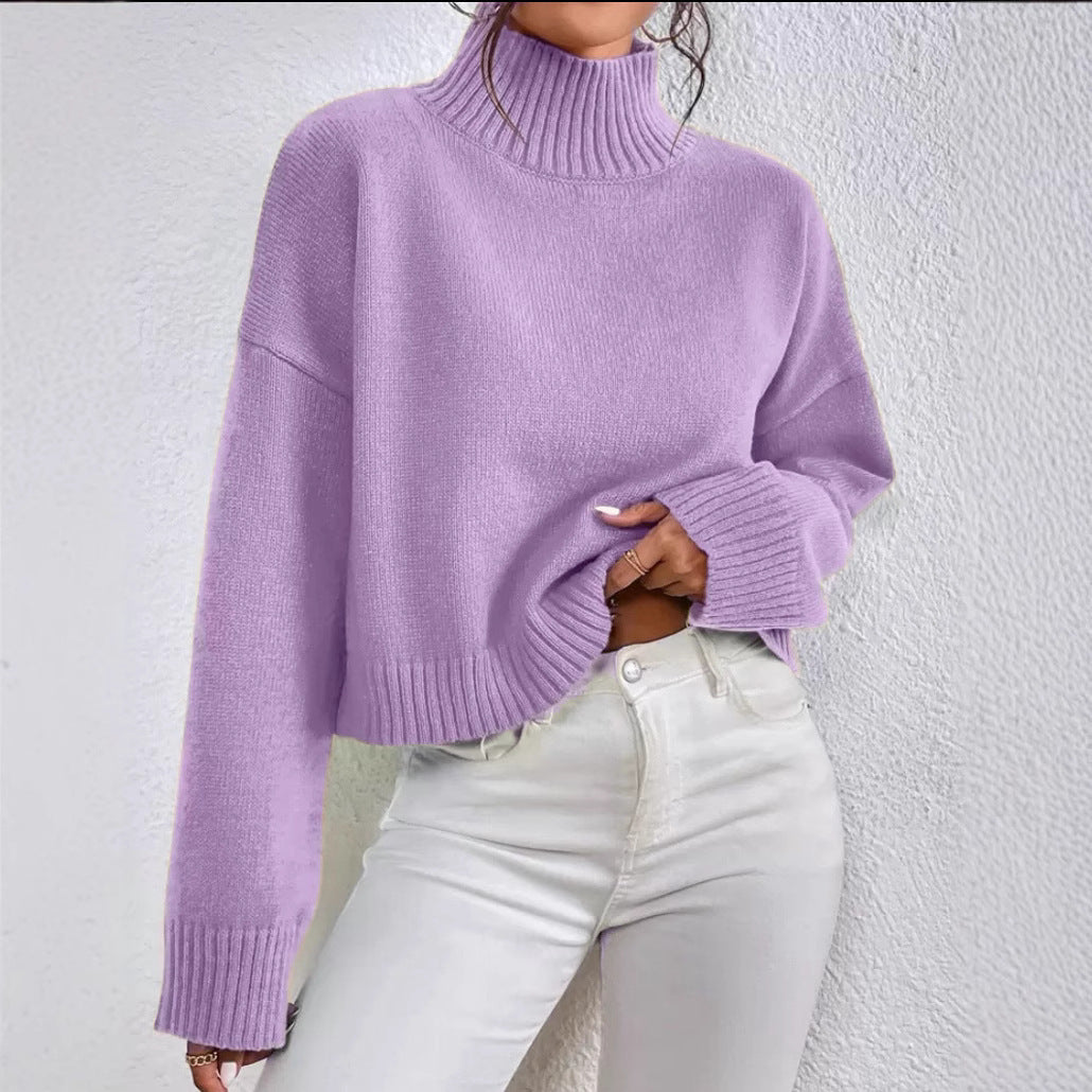 Loose Versatile Basic Pullover Women