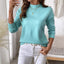 Fashion Solid Color Loose Knitted Pullover Top