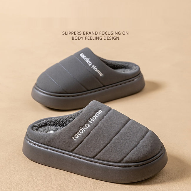 New Cotton Waterproof Plush Autumn And Winter Warm Non-slip Platform Fleece Lined Cotton Shoes Hover Image