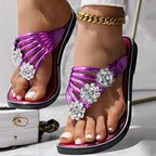 Floral Pattern Flip Flops Comfortable Casual Summer Beach Slippers