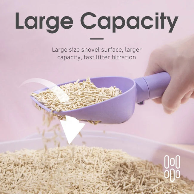 Cat Litter Scoop Plastic Cats Poop Scoop With Base Pets Cleanning Tool Cat Toilet Products Durable Litter Box Cleaner Shovel Pet Products Main Image