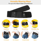 1Pc Belly Band Gun Holster Adjustable Waist Carry Tactical Pistol Pouch Breathable Neoprene Gun Belt Bag
