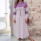 Long Sleeve Knee-length H-cut Front Pocket