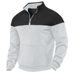 Winter Heavy Fleece-lined Casual Loose Multicolor Men's Plus Size Stand Collar Zipper Sweater