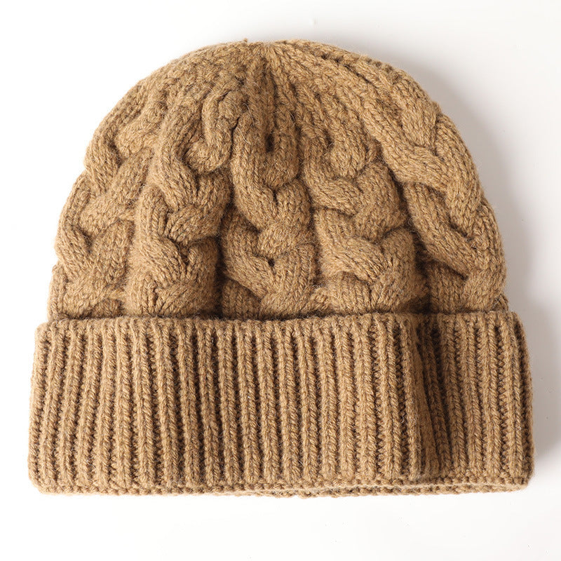 Men's And Women's Warm Thickened Men's Woolen Cap Outdoor Riding Cold-proof Ear Protection