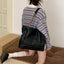 Special-interest Design Large Capacity Black Diamond Chain Shoulder Tote Bag
