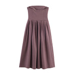 Women's Plaid Tube Top Dress