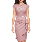 New Women's Bridesmaid Polyester Sheath Dress