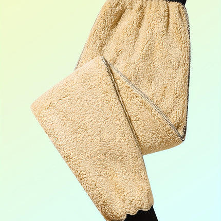 Men's Leaf Pattern Fleece Lining Warm Jogger Trousers