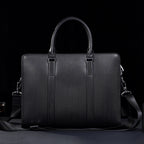 High-end Business Computer Men's Cowhide Handbag