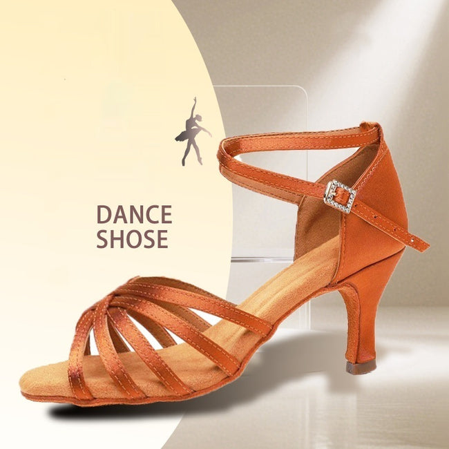 Soft Bottom Not Tired Feet Large Size Advanced Dance Game-specific Latin Dance Shoes Women Hover Image