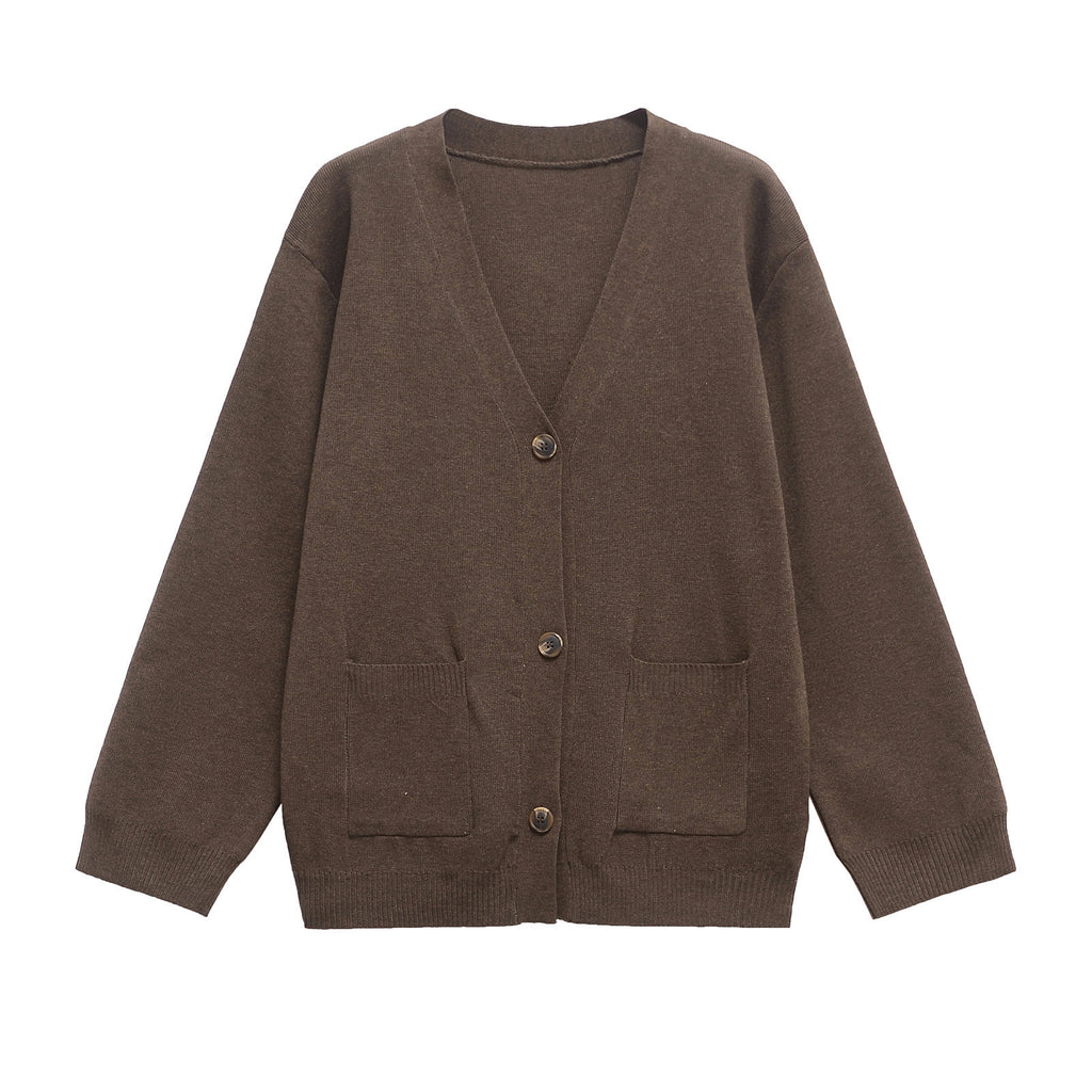 Long Sleeve Sweater Fashionable Elegant Knitted Cardigan