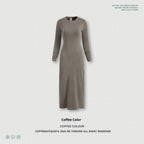 Long Sleeve Dress Split Sheath Dress For Women