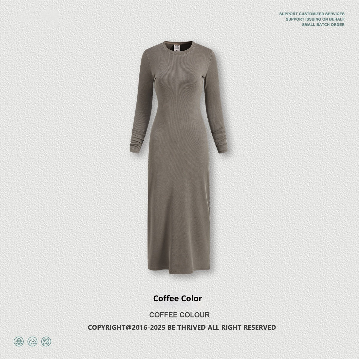 Long Sleeve Dress Split Sheath Dress For Women