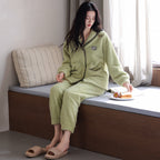 Women's Flannel Warm Cardigan Thickened Pajamas
