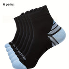 Light Blue 6 Pairs / Size S/M (EU-36-42)