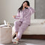Women's Flannel Warm Cardigan Thickened Pajamas