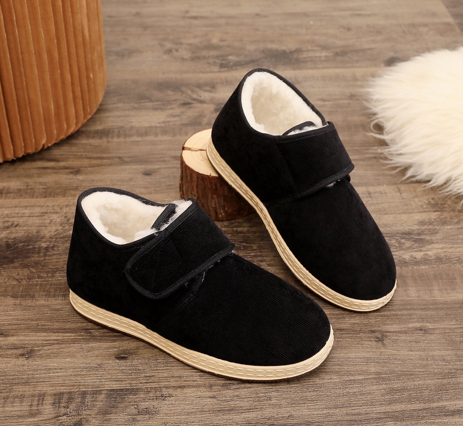 Soft Soled Velvet Thick Cotton Shoes Leisure Warm Comfortable