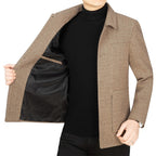 Men's Lapel Woolen Jacket Business Casual Jacket