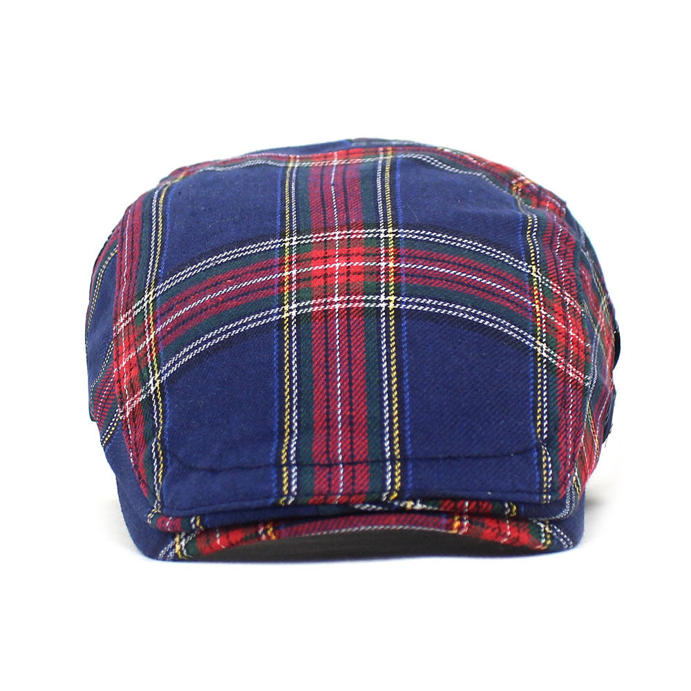 Retro Plaid Beret Men's And Women's Spring And Autumn Hat Casual Peaked Cap