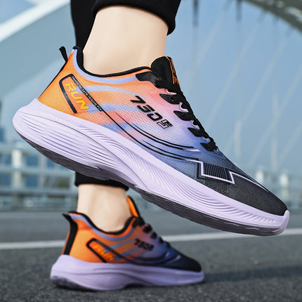 Men Low Top Lace Up Casual Outdoor Sports Shoes Blue