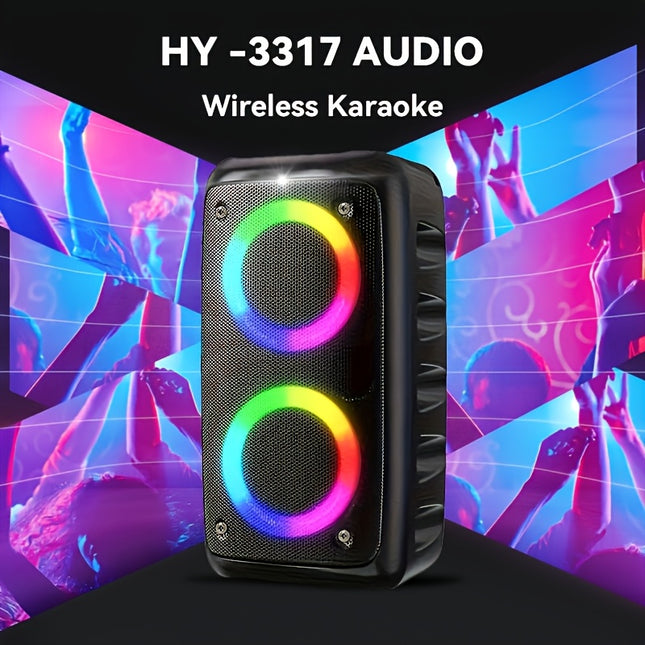 High Power Wireless Speaker Subwoofer Disco Lights Outdoor