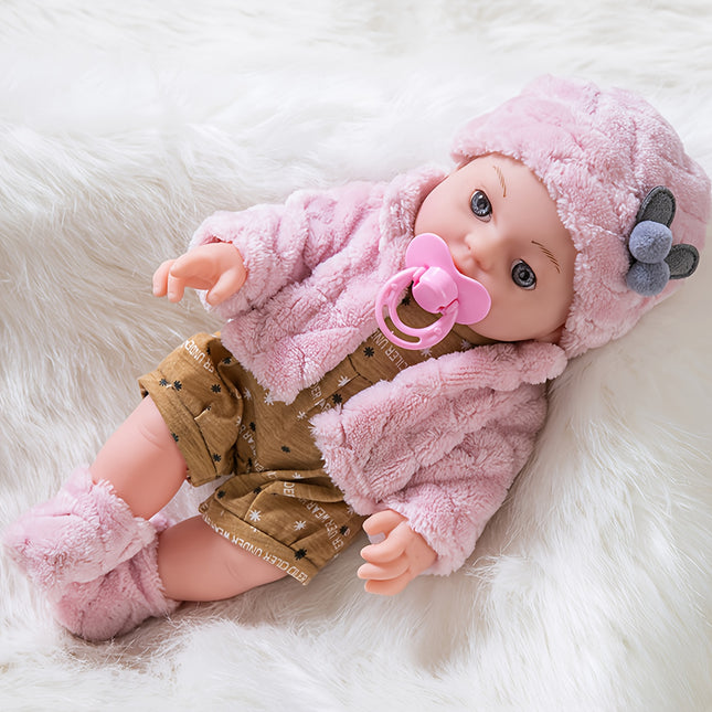 Realistic Reborn Baby Doll 12 Inch Hat Socks Pacifier Gift