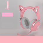 Head-mounted Gaming Gaming Cute Girls Wired Computer Headset